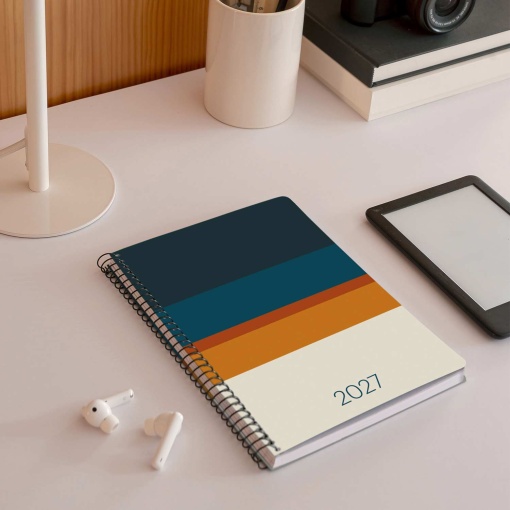 AGENDA ESCOLAR SEMANAL A5 2026/27 18 MESES ESPIRAL MIQUELRIUS PLUS SUNSET MR34614