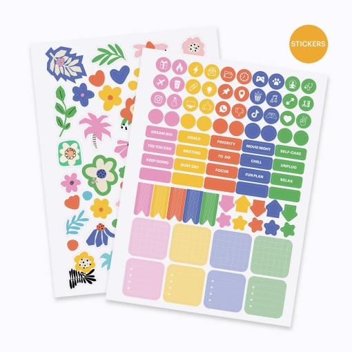 AGENDA ESCOLAR DIARIA A5 2026/27 12 MESES ESPIRAL MIQUELRIUS SANDRA HUTTER BLUE GARDEN COM ELASTICO MR21336