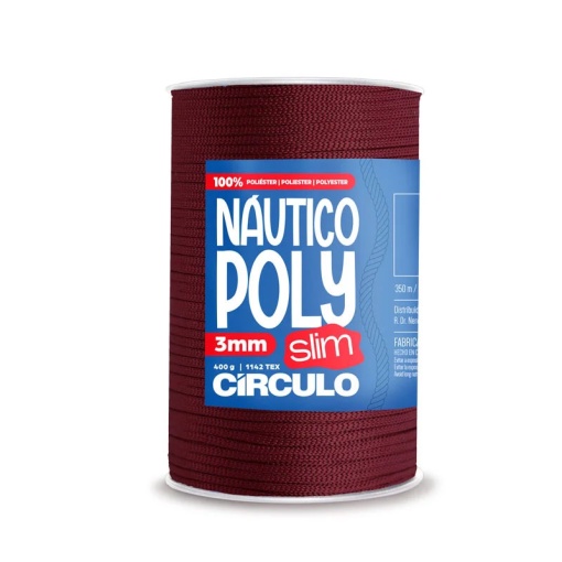 Fio de crochet CÍRCULO Náutico Poly Slim 400g jaspe
