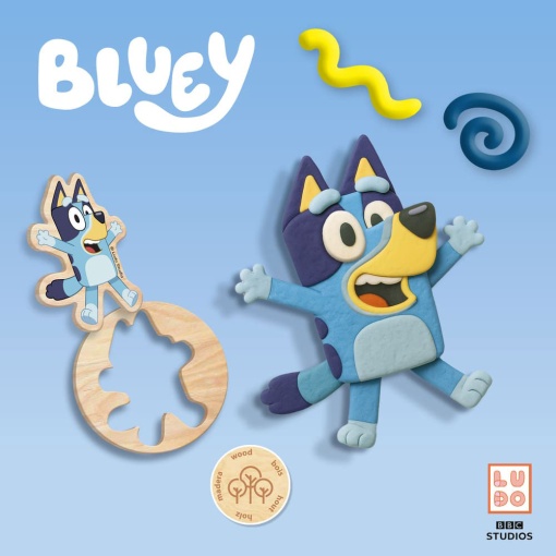 Bluey - plasticina SES Creative 90g (4 unidades)