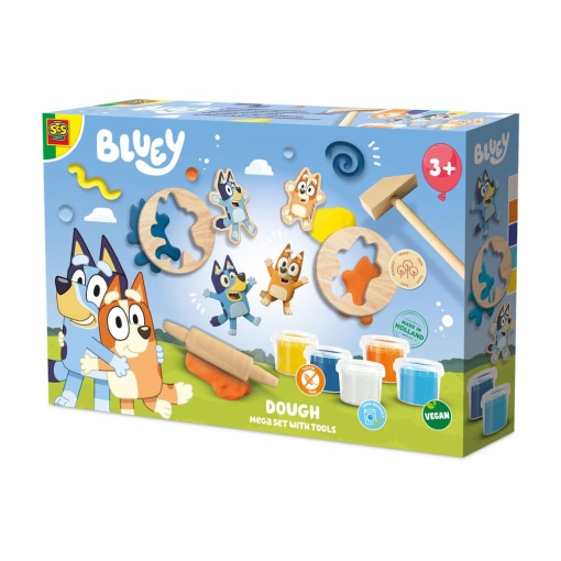 Bluey - mega set de plasticina com acessórios SES Creative