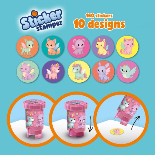 Sticker stamp - fantastic animals SES Creative I Learn