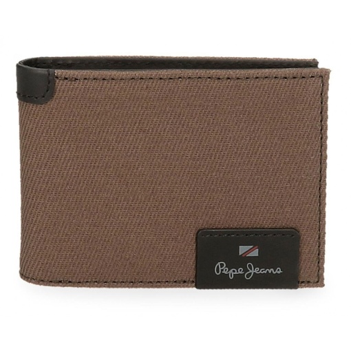 Cartera marrón Hilltop de PEPE JEANS, 11x8x1cm