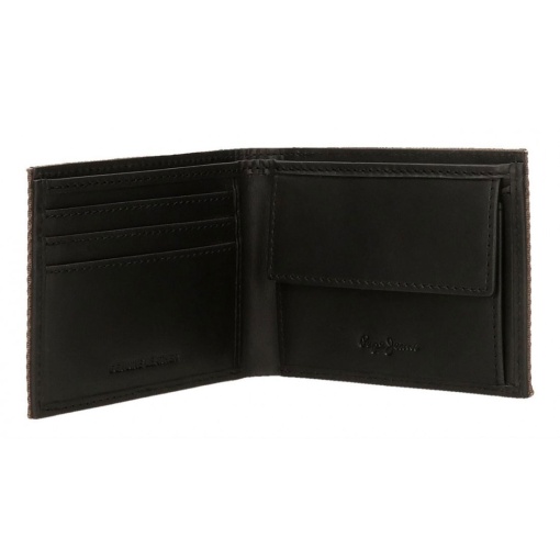Cartera marrón Hilltop de PEPE JEANS, 11x8x1cm