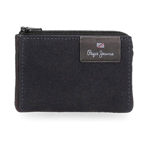 Monedero y tarjetero Hilltop de PEPE JEANS, azul marino, 11x7x1,5 cm