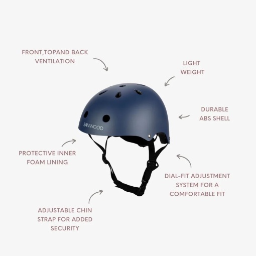 Casco BANWOOD Classic, 50-54 cm, azul marino.