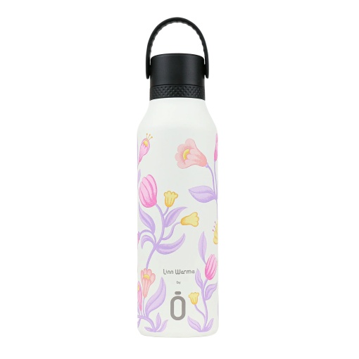 Botella termo RUNBOTT Mii Linn Warme de 600 ml color crema tulipán