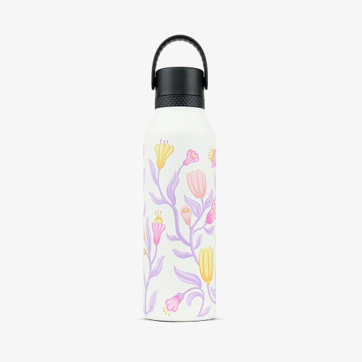 Botella termo RUNBOTT Mii Linn Warme de 600 ml color crema tulipán