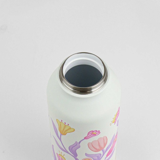 Botella termo RUNBOTT Mii Linn Warme de 600 ml color crema tulipán