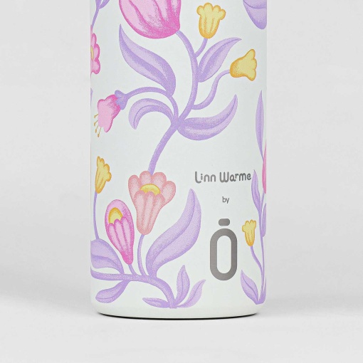 Botella termo RUNBOTT Mii Linn Warme de 600 ml color crema tulipán