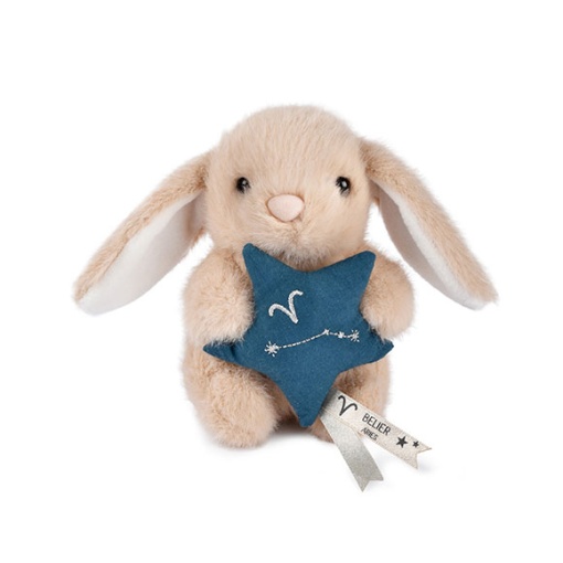 Conejo de peluche beige, 12 cm, DOUDOU ET COMPAGNIE, oveja Doudou Astro
