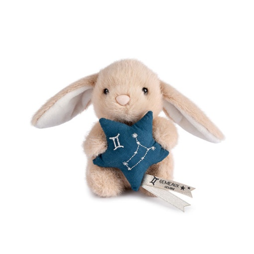 Conejo de peluche beige, 12 cm, DOUDOU ET COMPAGNIE Doudou Astro Gemini