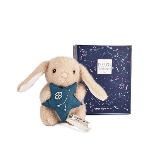 Conejo de peluche beige, 12 cm, DOUDOU ET COMPAGNIE, cangrejo Doudou Astro
