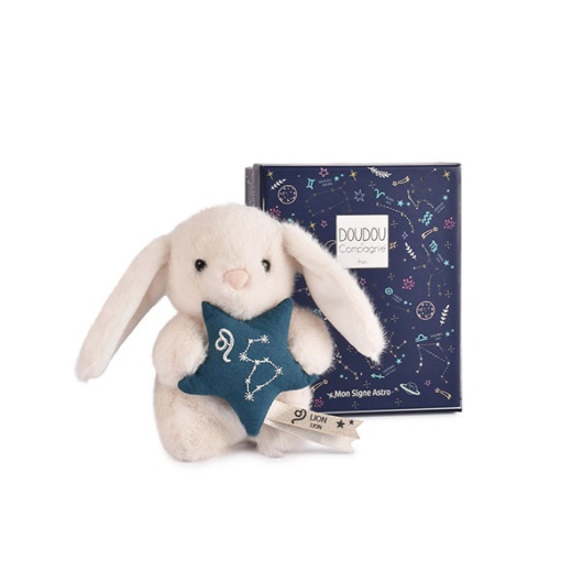 Conejo de peluche blanco 12cm DOUDOU ET COMPAGNIE Doudou Astro león