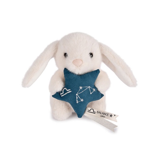 Conejo de peluche blanco 12cm DOUDOU ET COMPAGNIE Doudou Astro escamas