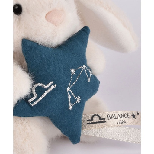 Conejo de peluche blanco 12cm DOUDOU ET COMPAGNIE Doudou Astro escamas