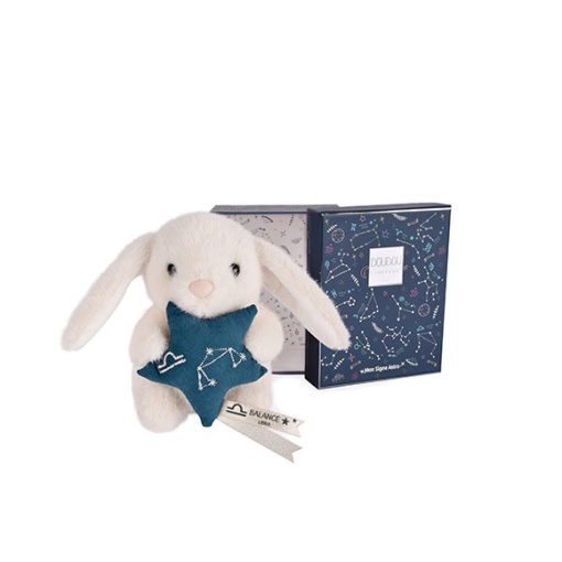 Conejo de peluche blanco 12cm DOUDOU ET COMPAGNIE Doudou Astro escamas