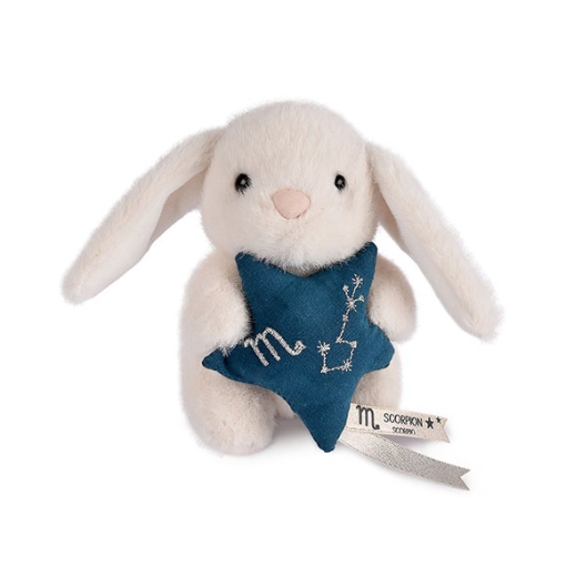 Conejo de peluche blanco 12cm DOUDOU ET COMPAGNIE Doudou Astro Scorpion