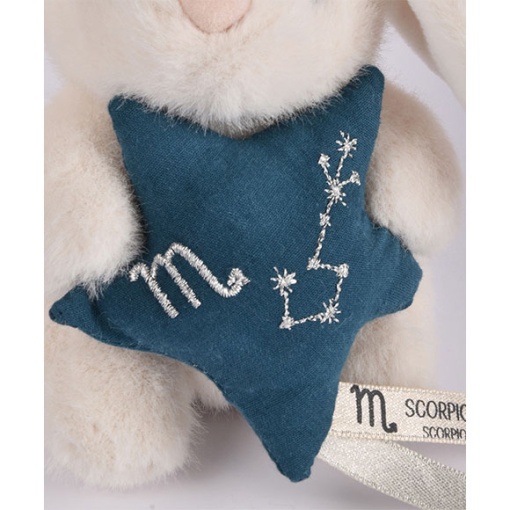 Conejo de peluche blanco 12cm DOUDOU ET COMPAGNIE Doudou Astro Scorpion