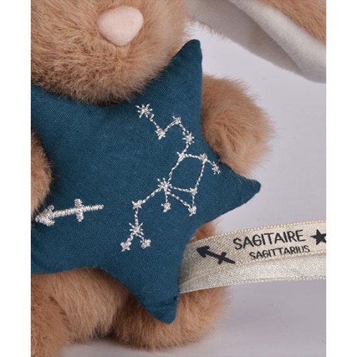 Conejo de peluche marrón 12cm DOUDOU ET COMPAGNIE Doudou Astro Sagitario