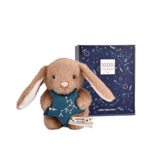 Conejo de peluche marrón 12cm DOUDOU ET COMPAGNIE Doudou Astro Sagitario