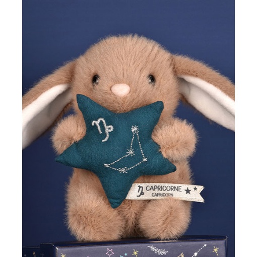Conejo de peluche marrón 12cm DOUDOU ET COMPAGNIE Doudou Astro Capricornio