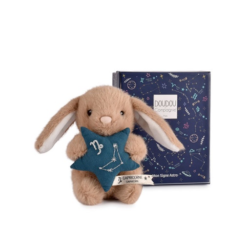 Conejo de peluche marrón 12cm DOUDOU ET COMPAGNIE Doudou Astro Capricornio