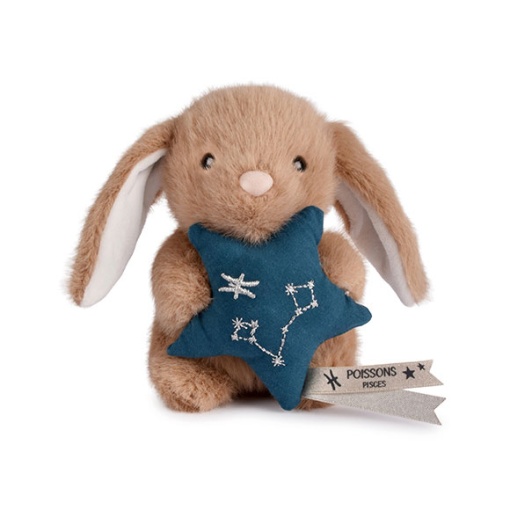 Conejo de peluche marrón 12cm DOUDOU ET COMPAGNIE Doudou Astro Piscis