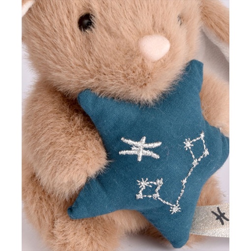Conejo de peluche marrón 12cm DOUDOU ET COMPAGNIE Doudou Astro Piscis