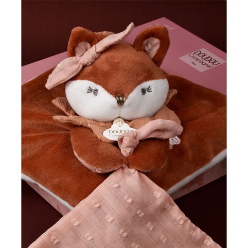 Porta chupete zorro Doudou Mina 20cm DOUDOU ET COMPAGNIE Mina et Timo
