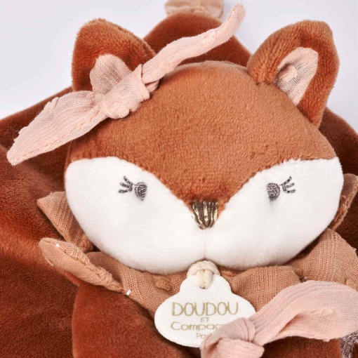 Porta chupete zorro Doudou Mina 20cm DOUDOU ET COMPAGNIE Mina et Timo