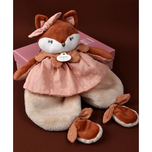 Doudou zorro Mina 29cm DOUDOU ET COMPAGNIE Mina et Timo
