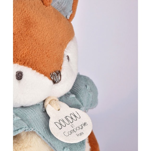Doudou con sonajero zorro Timo 18cm DOUDOU ET COMPAGNIE Mina et Timo