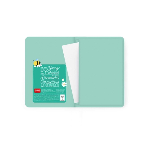 Agenda escolar semanal A6 2026/27 16 meses LEGAMI Bee com elástico
