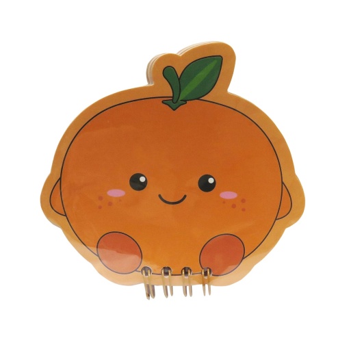 Bloco de notas iTotal Fresh Market Olly, a laranja