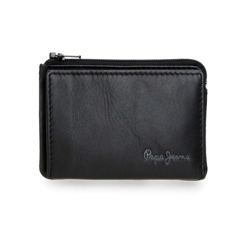 Porta-moedas/cartões PEPE JEANS Luton preto 11x7x1,5cm 7360241/450076801020