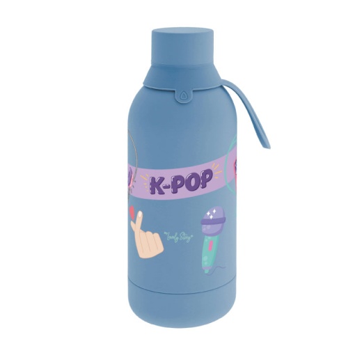 Garrafa térmica Lovely Story K-POP petrol blue 500ml