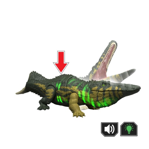 Jurassic World rugido selvagem Stomatosuchus 28cm Mattel JGB87/JKL82