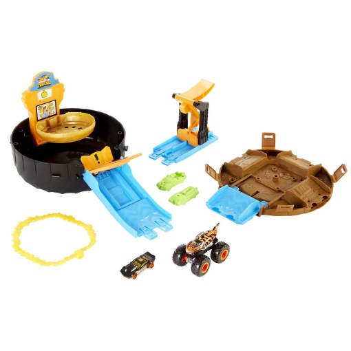 Hot Wheels Monster Trucks pista conjunto pneu das acrobacias Mattel GVK48