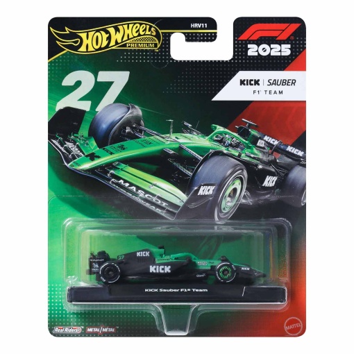 Hot Wheels Premium Formula 1 Kick Sauber Team nº 27 Mattel HRV11/JKD84