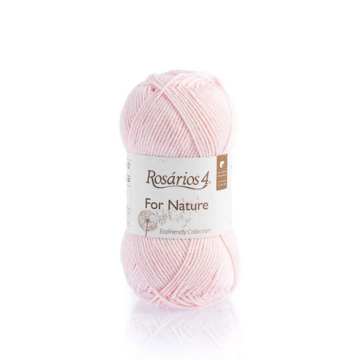 Fio de tricot ROSÁRIOS 4 For Nature 50g rosa bebé 05 GOTS