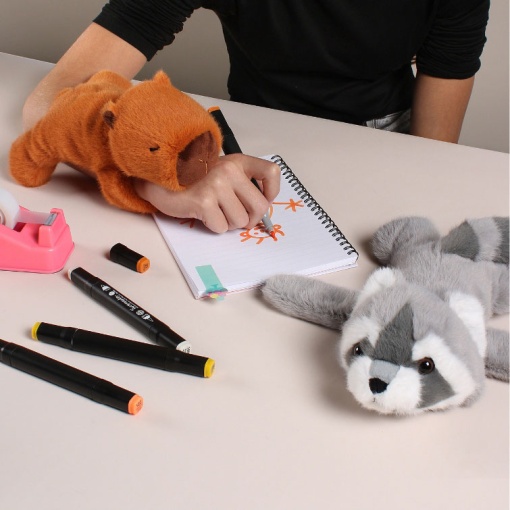 Peluche bracelete capivara 25cm HISTOIRE D'OURS
