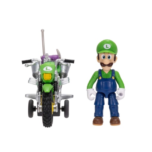 Super Mario Galaxy Luigi figure + JAKKS motorcycle