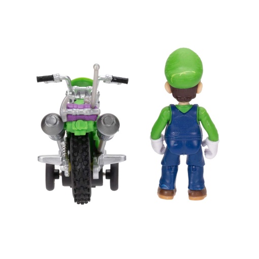 Super Mario Galaxy Luigi figure + JAKKS motorcycle