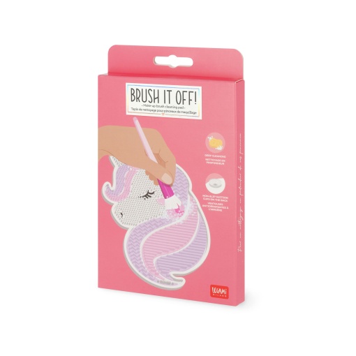 LEGAMI Brush It Off! Unicorn makeup brush cleaning mat (blister pack)