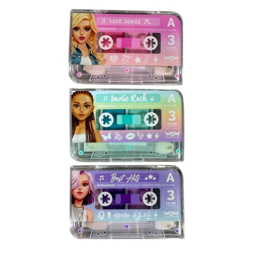 WOW GENERATION mini cassette eyeshadow palette, 4 colors, assorted.