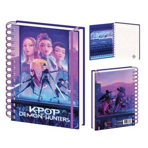 K-Pop Demon Hunters A5 Hardcover Spiral Notebook