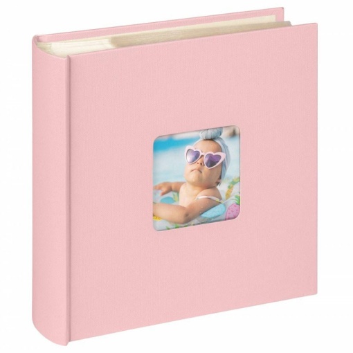 22x22cm photo album with bags WALTHER Fun pink