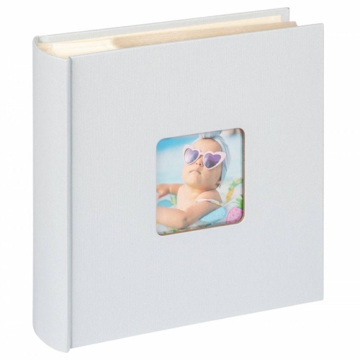 22x22cm photo album with light blue WALTHER Fun bags