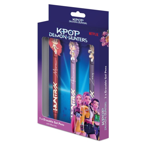 K-Pop Demon Hunters erasable ballpoint pen (3 units)
